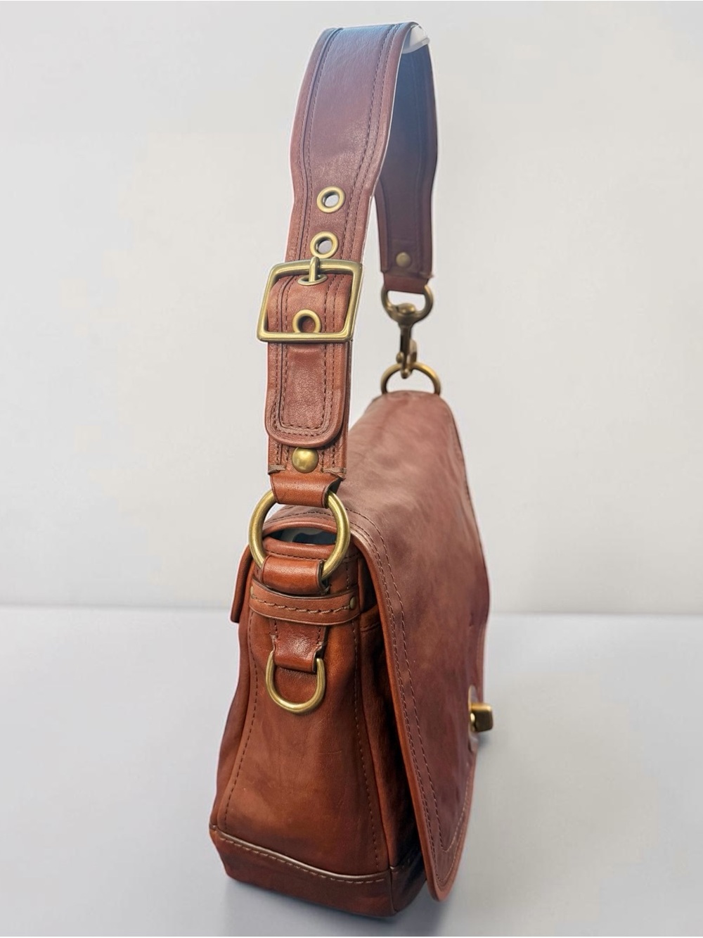 Vintage Coach 65th Anniversary Legacy Ali Flap Bag 11134 - Vachetta Leather - Picture 7 of 16